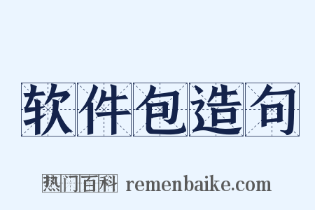 软件包造句是什么意思的图片